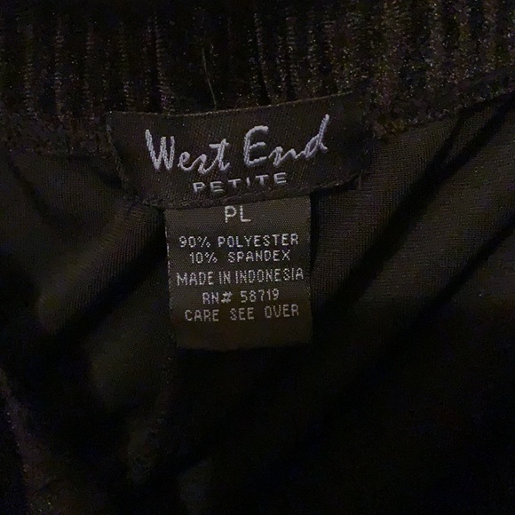 Gold shirt and black velvet pants set - Picture 5 of 5